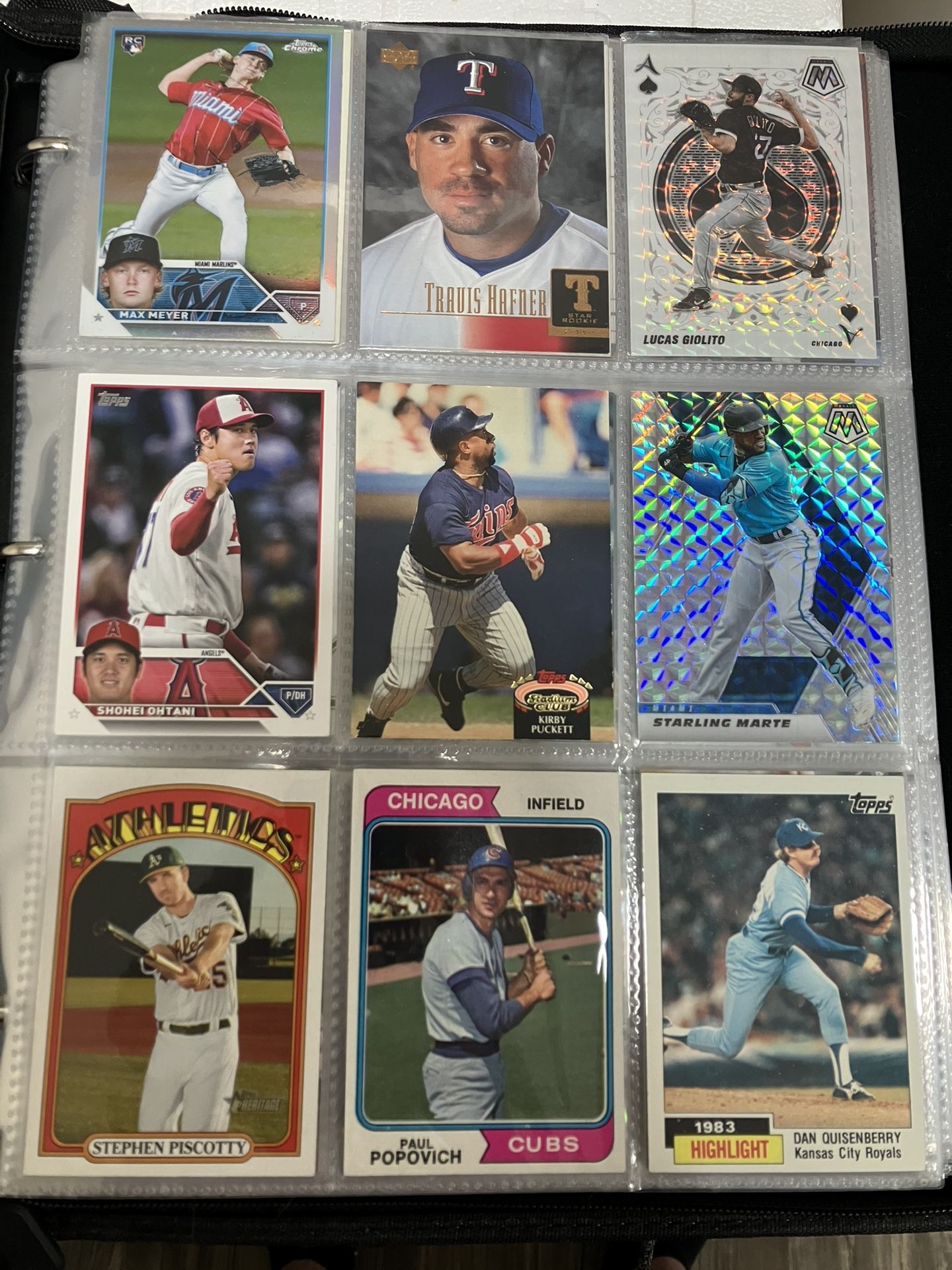 Binder Of Over 180 Sports Cards