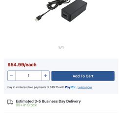 Lenovo AC Adapter - 45 W - 120 V AC, 230 V AC Input - 5 V DC/3 A, 9 V DC, 15 V DC, 20 V DC Output 