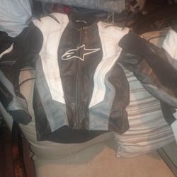 Motorcycle Alpine Leather suit 2 Piece Sizen38us