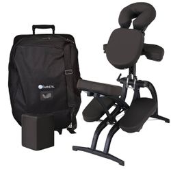 EARTHLITE Portable Massage Chair AVILA II - Premium Folding Spa/Massage/Tattoo Chair incl. Rolling Carry Case