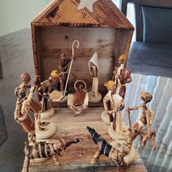 Beautiful Handcrafted Nativity Set