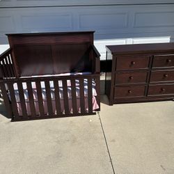 Crib And Dresser 