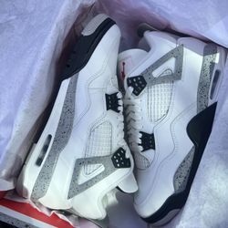 White Cement Air Jordan 4’s 
