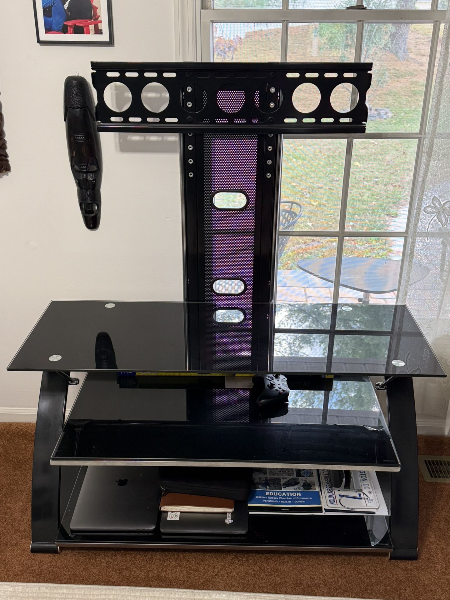 Beautiful TV Table With Media Center 