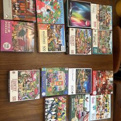 500 And 300 Piece Puzzles For Sale 