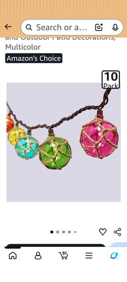 Multicolor Globe String Lights 10 Pack