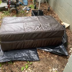 leather ottoman with storage