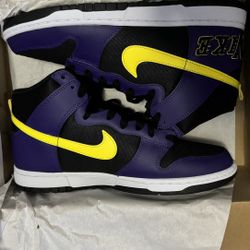 Nike Dunk High Premium EMB Lakers Size 11