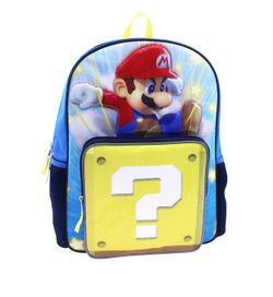 NINTENDO - Super Mario 16” Kids Backpack with Sound