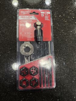 New Milwaukee SAE Tap And Die Set