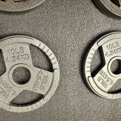 BRAND NEW Olympic  Weights Plates Set: 45s, 35s, 25s & 10s . Btute#230