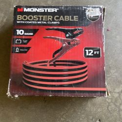 Monster brand booster cables.  