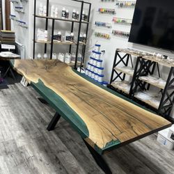 Walnut Epoxy Table 