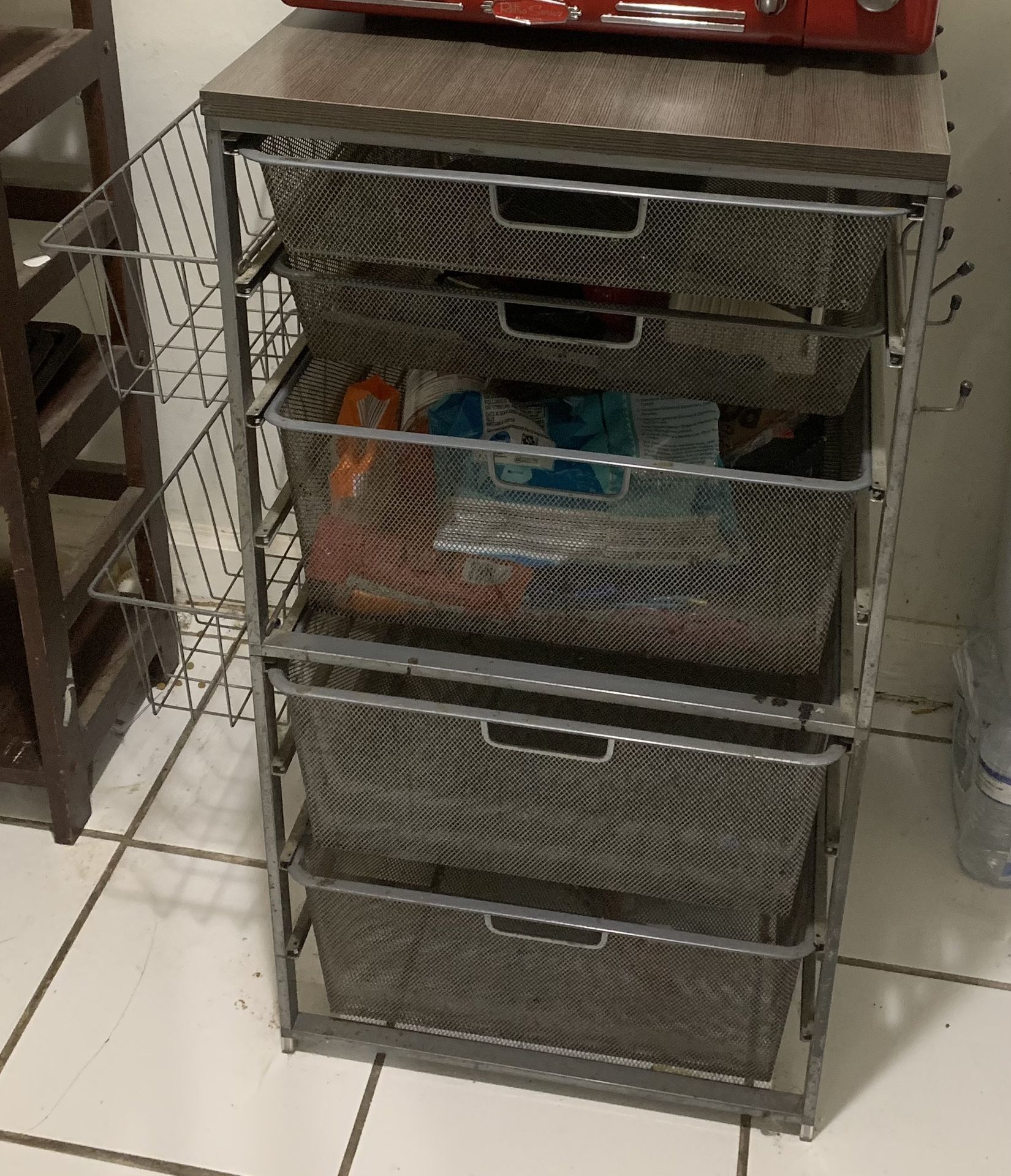 ELFA Steel Storage Drawer Unit With Top