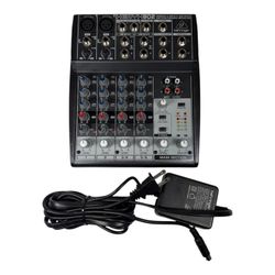 Behringer Xenyx 802 8-input 2-Bus Mixer / Mic Preamps With Power Supply - WORK