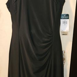 NWT Lauren Ralph Lauren Sleeveless Beaded Neckline Dress Size 6