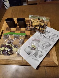 Wooden Chest Monopolies And Backgammon And Other Games And Paints Sold Separately