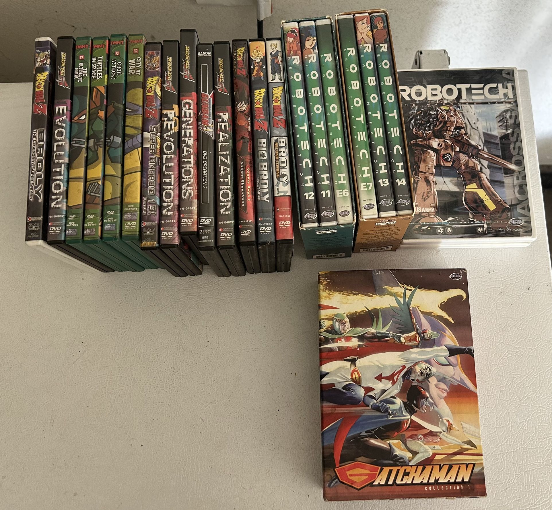 Anime DVD Collection - Dragon Ball Z, Robotech, Gundam, Gatchaman & More - $125 OBO