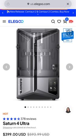 Elegoo Saturn 4 Ultra Resin 3D Printer