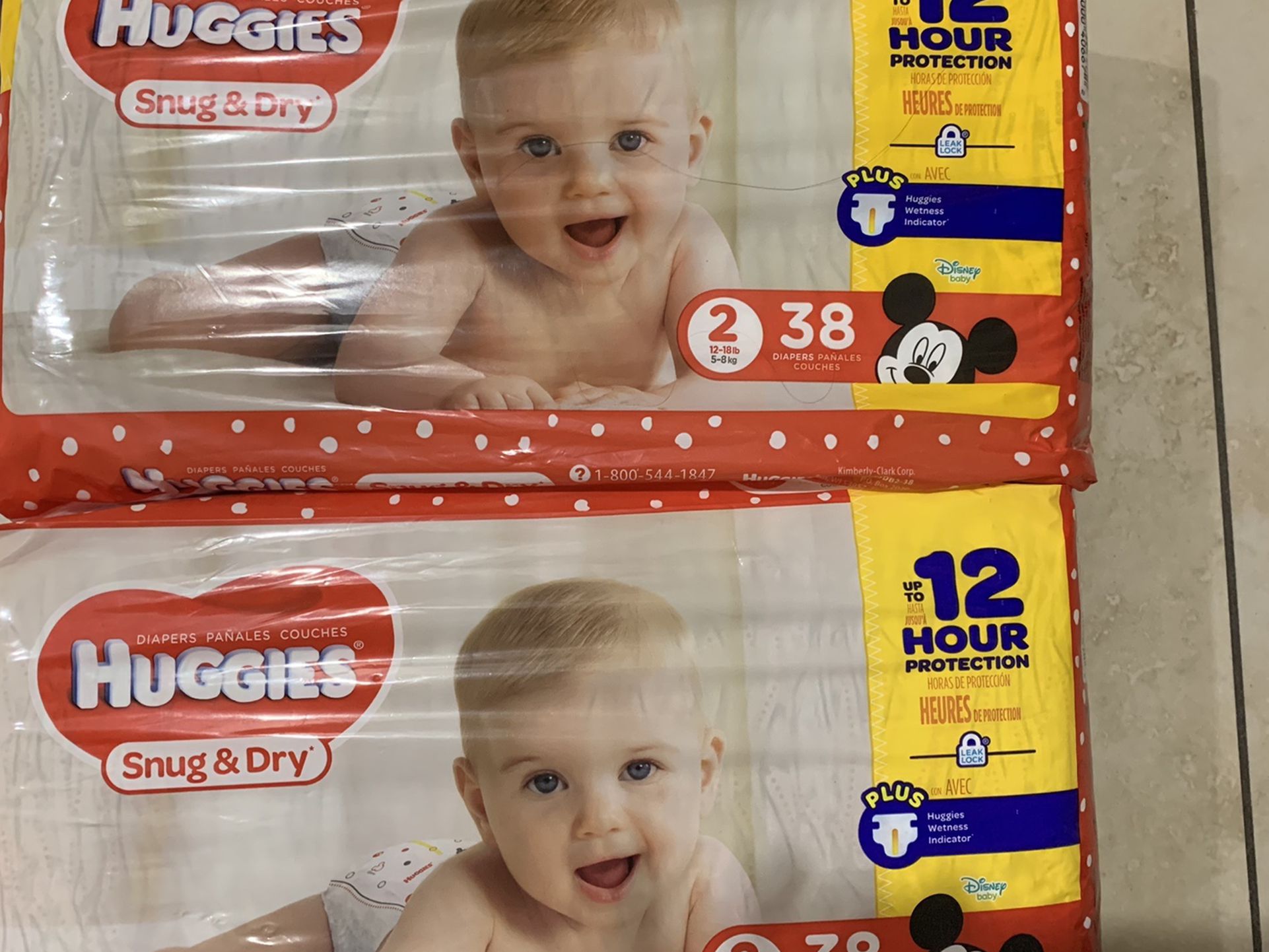 Huggies Diapers Size 2, 2 for $14