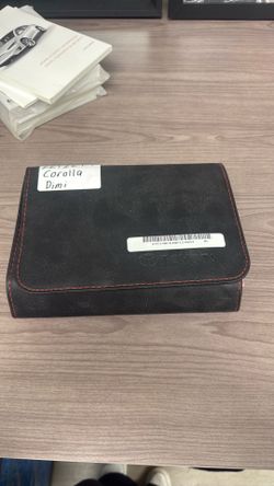 OEM Toyota Black Case with Red Stitching for Owner's Manuals