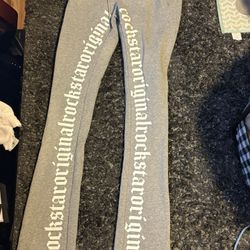 Best Offer Grey rockstar dept flare and stacked sweatpants 