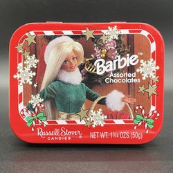 1997 Barbie Mini Russell Stover Holiday Tin