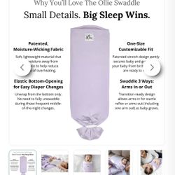 Ollie Baby Swaddle - Lilac /purple