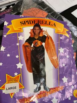 Spiderella Girls Large size Halloween Costume