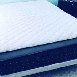 MATTRESS+BOX  Queen Size Double Pillow Top Orthopedic FIRM 14”thick Brand New We Finance We Deliver