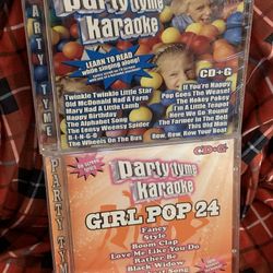 CDG CD+G Party Tyme Karaoke / Girl Pop 24 / Kids Songs — BRAND NEW / SEALED