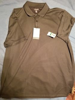Van Huesen Men's Large Black Golf Polo Shirt
