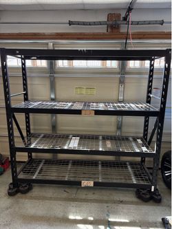 Heavy Duty 4-Shelf Industrial Garage Storage Rack