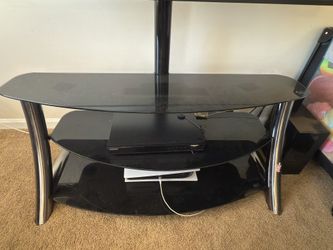 Glass Swivel TV Stand