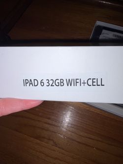 iPad 6th 32 gb clean reset unlocked