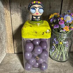 One Of A Kind Frida Kahlo Food Safe Storage Container. 
