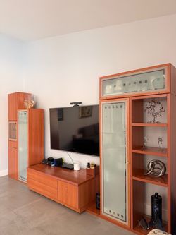Wood Entertainment Center Wall Unit