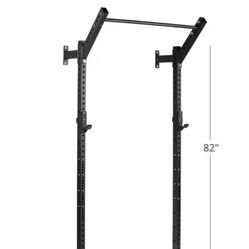 Fitness T-3 Series Space Saving Rack 82 in. Tall 12 in. Deep Wall Mount