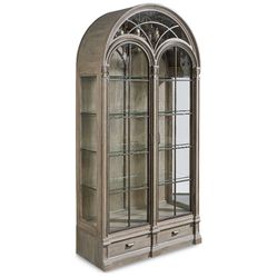New (2) $6500+ Retail - A.R.T. Furniture Arch Gwynn Elm Wood Parch Curio Display Cabinet  - Delivery Available 