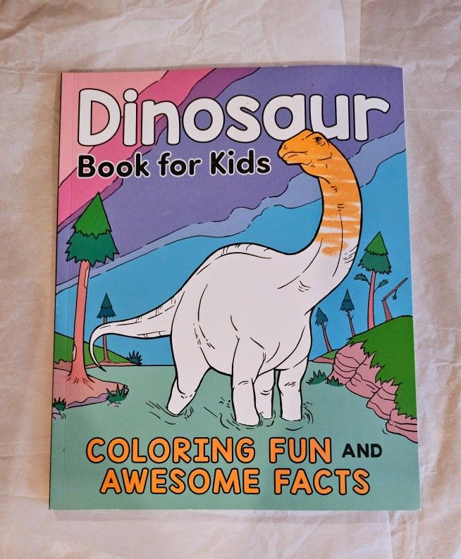 Dinosaur Book for Kids : Coloring Fun and Awesome Facts by Katie Henries-Meisner