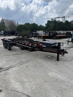 Horizon 7 x 16 Bumper Pull Roll Off Frame Trailer 14k