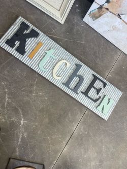 Kitchen sign
