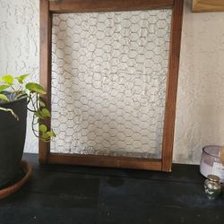 Chicken Wire Picture Frame