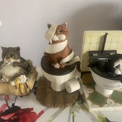 Set of 3 Vintage “Cosmic Curious Cats” by Linda Jane Smith 2002