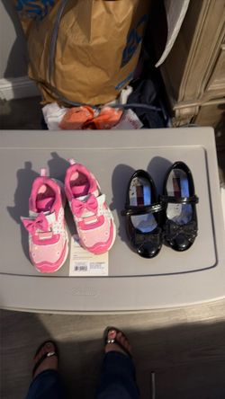Minnie, Mouse, tennis shoes, and dress shoes