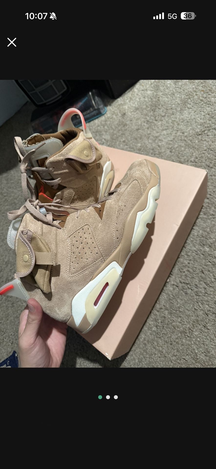 Travis Scott 6s Khaki 10.5