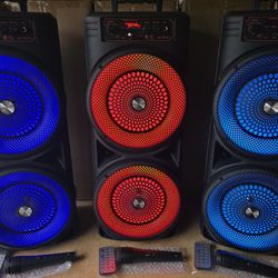 🔊🎤🎄 Double 8" Portable Bluetooth Speaker 😍🎄🎤