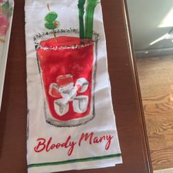 Bloody Mary Tea Towel Perfect Hostess Holiday Gift 