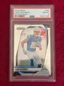 2024 Prizm Ladd McConkey Silver PSA 8
