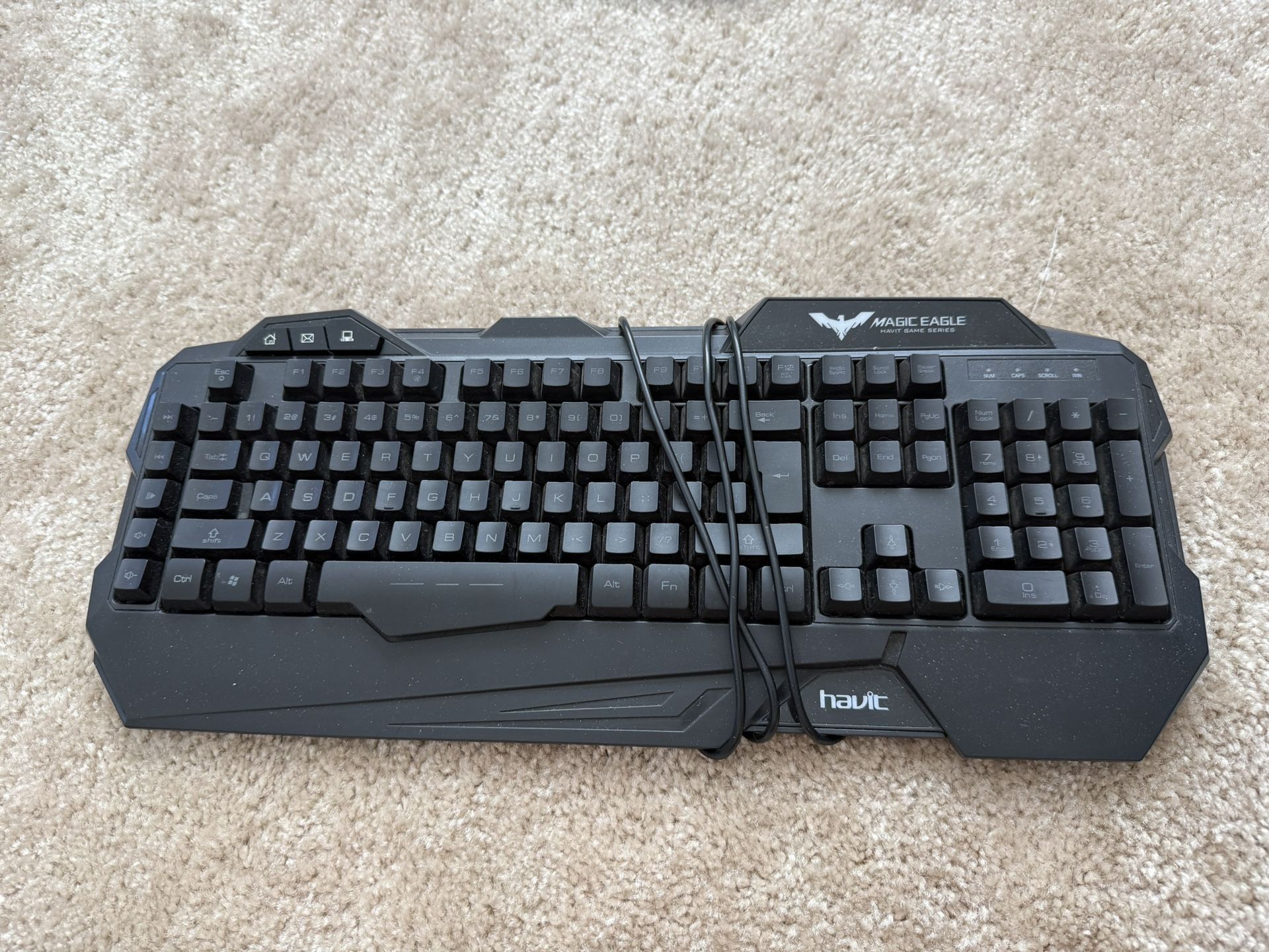 havit Gaming Keyboard, Rainbow LED Backlit Wired, for PC Computer, Laptop and More